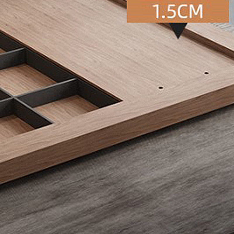 Almacenamiento rectangular de almacenamiento de camas de cama de cama moderno de mediados de siglo de mediados de siglo