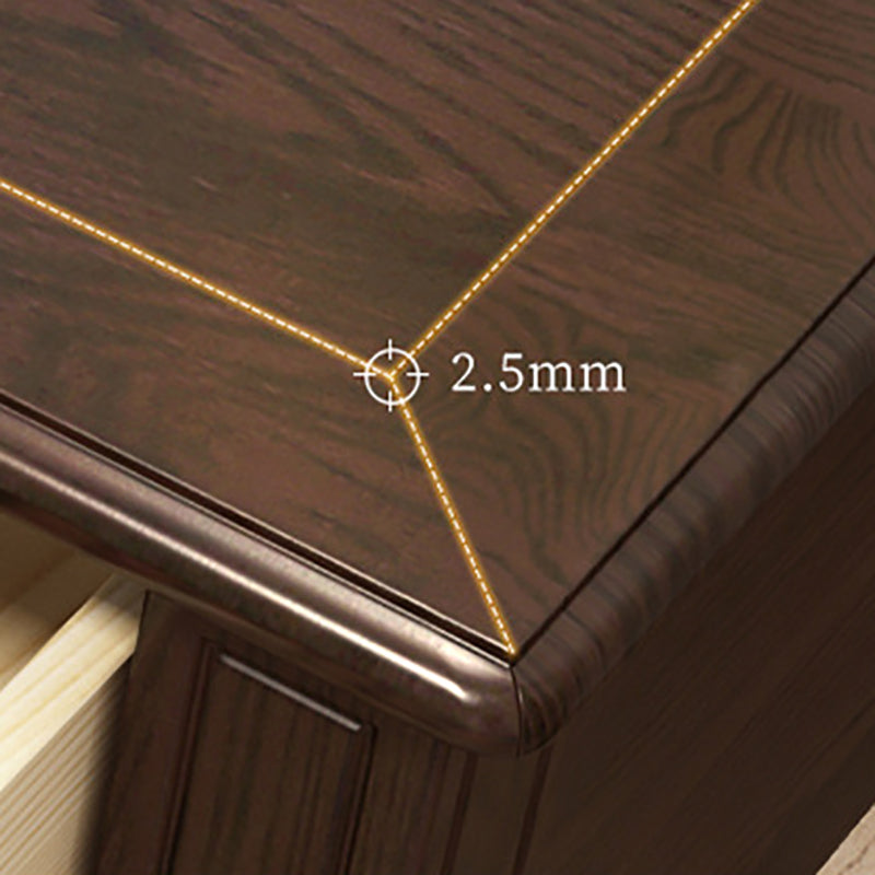 18.50" Wide Solid Wood Vanity Set with Mirror and Drawer Traditional Make-up Vanity