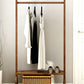 Contemporary Style Coat Hanger Double Shelves Solid Wood Coat Rack for Living Room Clearhalo 'Entry & Mudroom Furniture' 'furn' 'furn_hall_tree_coat_racks' 'Furniture' 'Hall Trees & Coat Racks' 'hall_tree_coat_racks' 6491028