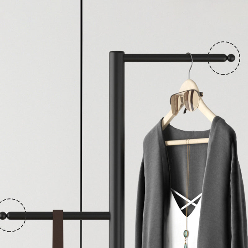 Creative Metal Clothes Hanger Round Marble Bottom Coat Rack for Bedroom Clearhalo 'Entry & Mudroom Furniture' 'furn' 'furn_hall_tree_coat_racks' 'Furniture' 'Hall Trees & Coat Racks' 'hall_tree_coat_racks' 6491054