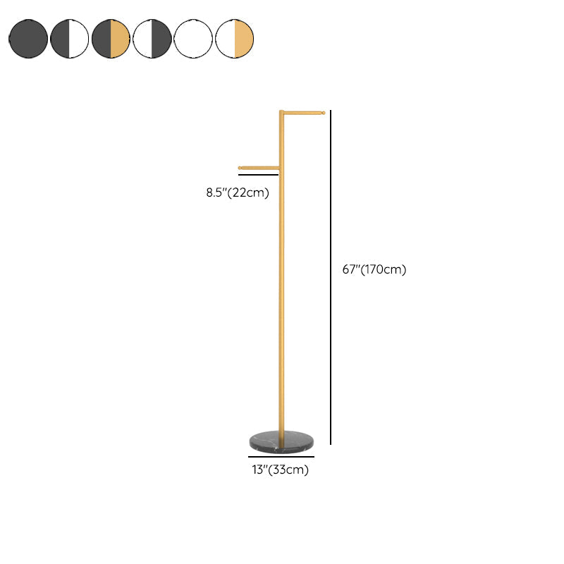 Creative Metal Clothes Hanger Round Marble Bottom Coat Rack for Bedroom Clearhalo 'Entry & Mudroom Furniture' 'furn' 'furn_hall_tree_coat_racks' 'Furniture' 'Hall Trees & Coat Racks' 'hall_tree_coat_racks' 6491059