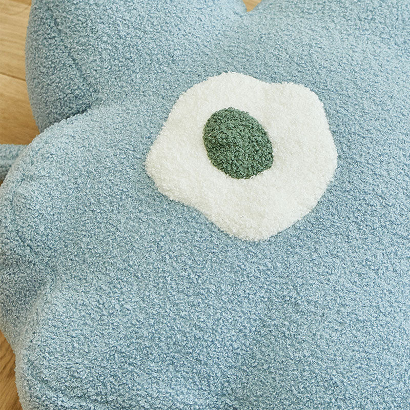 Contemporary Pouf Ottoman Velvet Upholstered Flower Shape Ottoman Clearhalo 'furn' 'furn_ottomans_poufs' 'Furniture' 'Living Room Furniture' 'Ottomans & Poufs' 'ottomans_poufs' 6493479