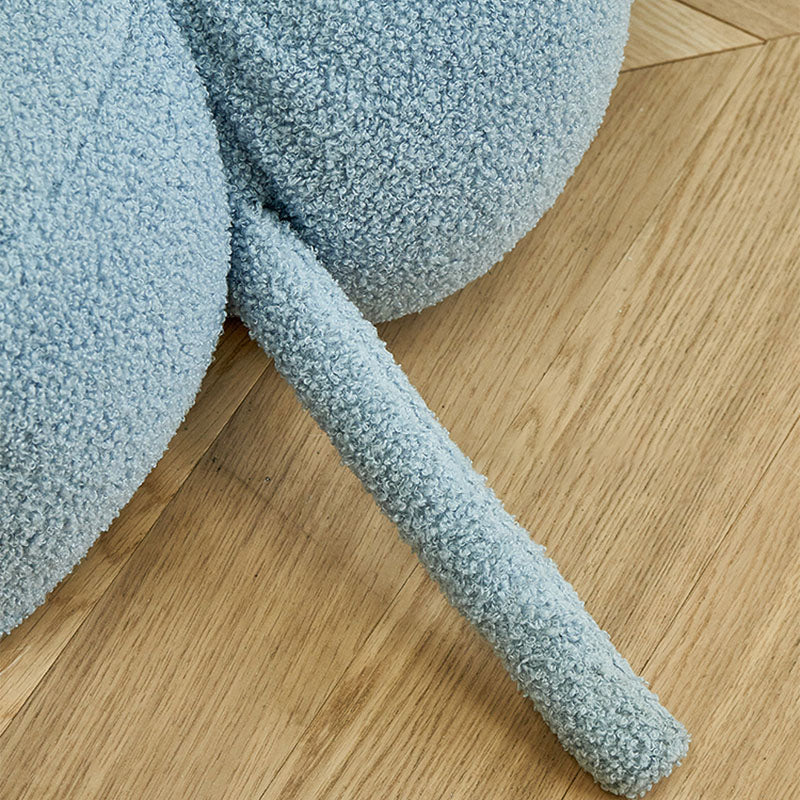 Contemporary Pouf Ottoman Velvet Upholstered Flower Shape Ottoman Clearhalo 'furn' 'furn_ottomans_poufs' 'Furniture' 'Living Room Furniture' 'Ottomans & Poufs' 'ottomans_poufs' 6493481