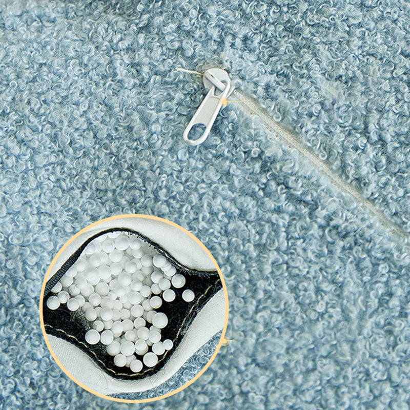 Contemporary Pouf Ottoman Velvet Upholstered Flower Shape Ottoman Clearhalo 'furn' 'furn_ottomans_poufs' 'Furniture' 'Living Room Furniture' 'Ottomans & Poufs' 'ottomans_poufs' 6493483