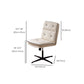 Modern Tufted Managers Chair Faux Leather Desk Mid-Back Chair Clearhalo 'furn' 'furn_office_chair' 'Furniture' 'Office Chairs' 'Office Furniture' 'office_chair' 6493779