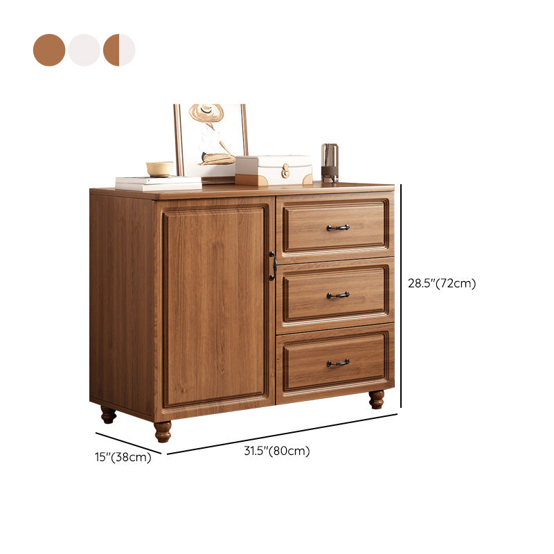 Modern Storage Cabinet Solid Wood Cabinet with Drawer for Home Clearhalo 'Cabinets & Chests' 'cabinets_chests' 'furn' 'furn_cabinets_chests' 'Furniture' 'Living Room Furniture' 6493834