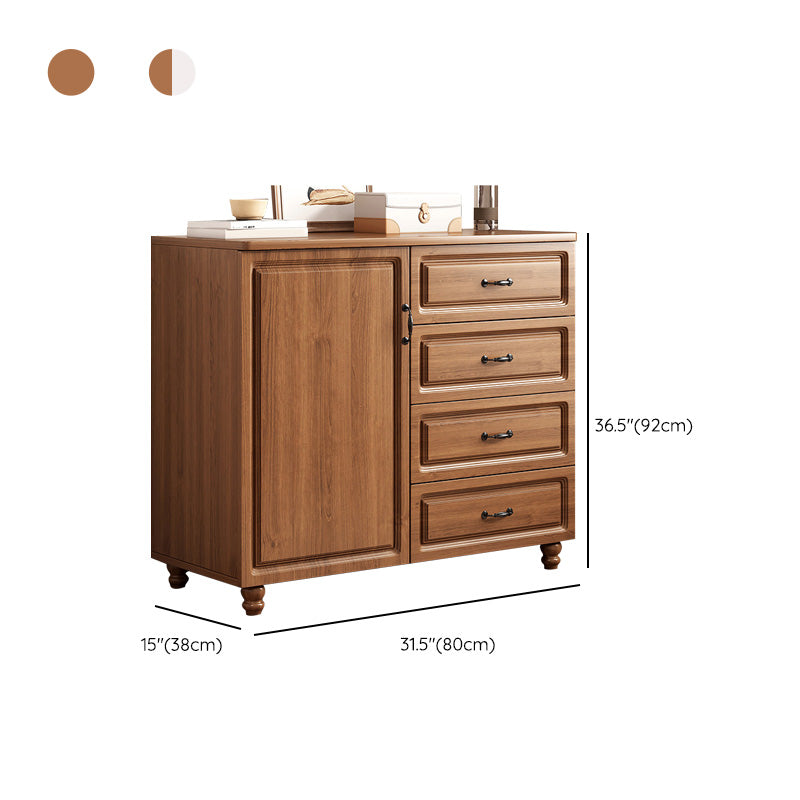 Modern Storage Cabinet Solid Wood Cabinet with Drawer for Home Clearhalo 'Cabinets & Chests' 'cabinets_chests' 'furn' 'furn_cabinets_chests' 'Furniture' 'Living Room Furniture' 6493835