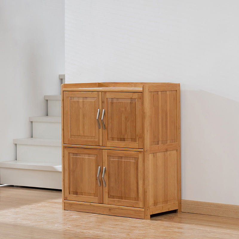 14.96 inch Wide Wooden Storage Cabinet with Door for Living Room Natural Clearhalo 'Cabinets & Chests' 'cabinets_chests' 'furn' 'furn_cabinets_chests' 'Furniture' 'Living Room Furniture' 6493841