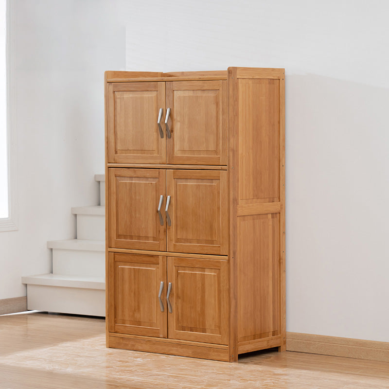 14.96 inch Wide Wooden Storage Cabinet with Door for Living Room Natural Clearhalo 'Cabinets & Chests' 'cabinets_chests' 'furn' 'furn_cabinets_chests' 'Furniture' 'Living Room Furniture' 6493845
