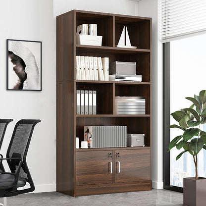Modern Vertical Filing Cabinet Locking Detail Wooden File Cabinet with Storage Shelves 23.6"L x 11.8"W x 70.9"H Brown Clearhalo 'Filing Cabinets' 'filling_cabinets' 'furn' 'furn_filling_cabinets' 'Furniture' 'Office Furniture' 6495455