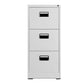 Contemporary Style File Cabinet Metal Filing Cabinet for Home Office White-Black 3 Clearhalo 'Filing Cabinets' 'filling_cabinets' 'furn' 'furn_filling_cabinets' 'Furniture' 'Office Furniture' 6495470