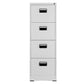 Contemporary Style File Cabinet Metal Filing Cabinet for Home Office White-Black 4 Clearhalo 'Filing Cabinets' 'filling_cabinets' 'furn' 'furn_filling_cabinets' 'Furniture' 'Office Furniture' 6495472