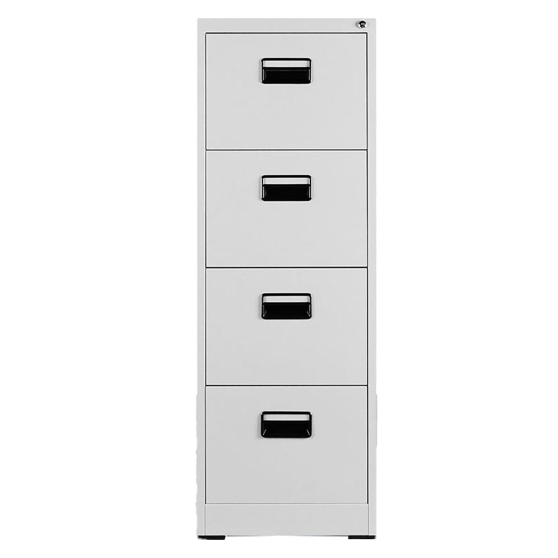 Contemporary Style File Cabinet Metal Filing Cabinet for Home Office White-Black 4 Clearhalo 'Filing Cabinets' 'filling_cabinets' 'furn' 'furn_filling_cabinets' 'Furniture' 'Office Furniture' 6495472