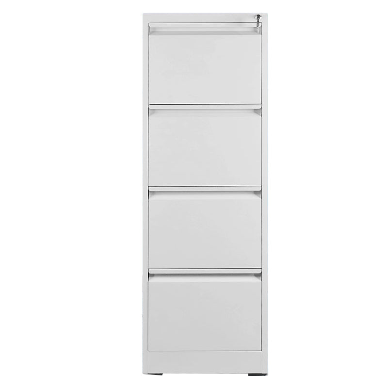 Contemporary Style File Cabinet Metal Filing Cabinet for Home Office White 4 Clearhalo 'Filing Cabinets' 'filling_cabinets' 'furn' 'furn_filling_cabinets' 'Furniture' 'Office Furniture' 6495478