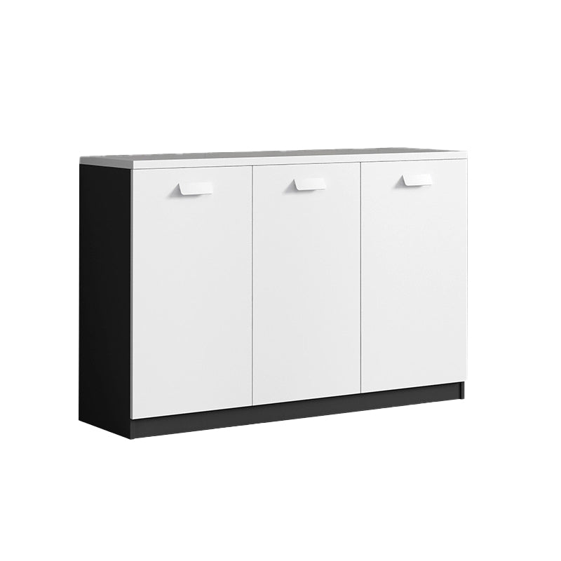 Traditional Lateral File Cabinet Wood Filing Cabinet for Home Office 47"L x 16"W x 31"H Black White Clearhalo 'Filing Cabinets' 'filling_cabinets' 'furn' 'furn_filling_cabinets' 'Furniture' 'Office Furniture' 6495511