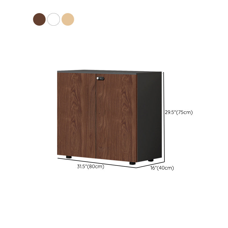 Archivo tradicional de estantes de almacenamiento de archivos Archivo de madera