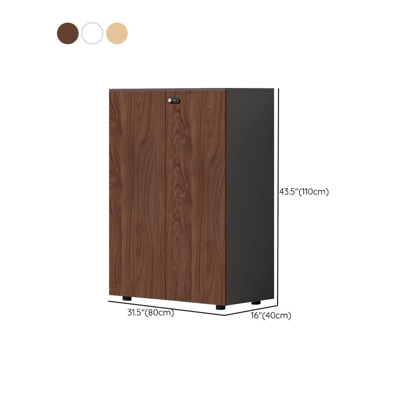 Archivo tradicional de estantes de almacenamiento de archivos Archivo de madera