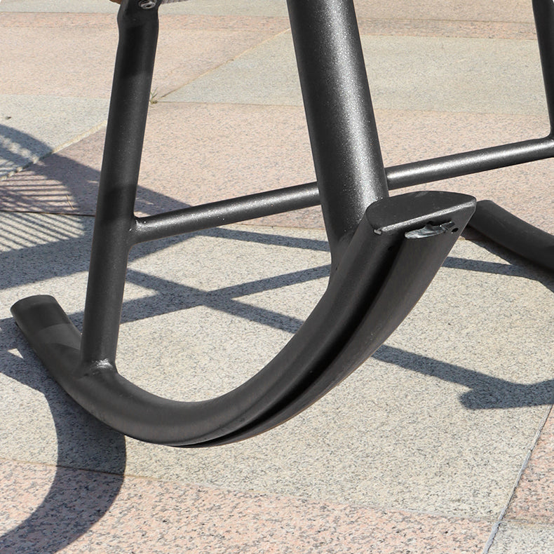 Contemporary Rocking Chair Wicker Spindle Backrest Metal Chair Legs Porch Rocking Chair Clearhalo 'Chairs & Seating' 'furn' 'furn_rocking_chairs' 'Furniture' 'Living Room Furniture' 'Rocking Chairs' 'rocking_chairs' 6497907