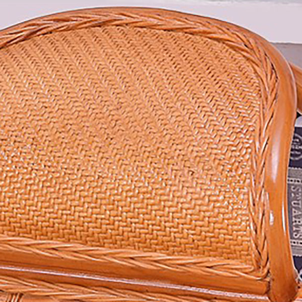 Chaise à bascule traditionnelle rattan couleur solide intégrée accoudoir intérieur chaise à bascule intérieure