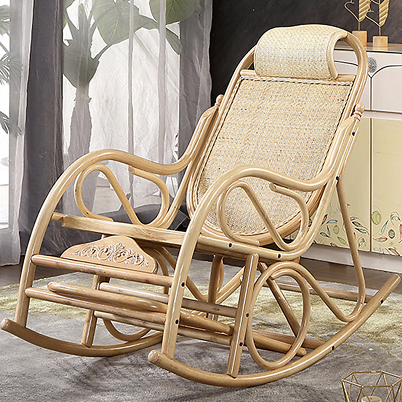 Silla mecedora tradicional mimbre sólido sólido colrillo de fallecimiento