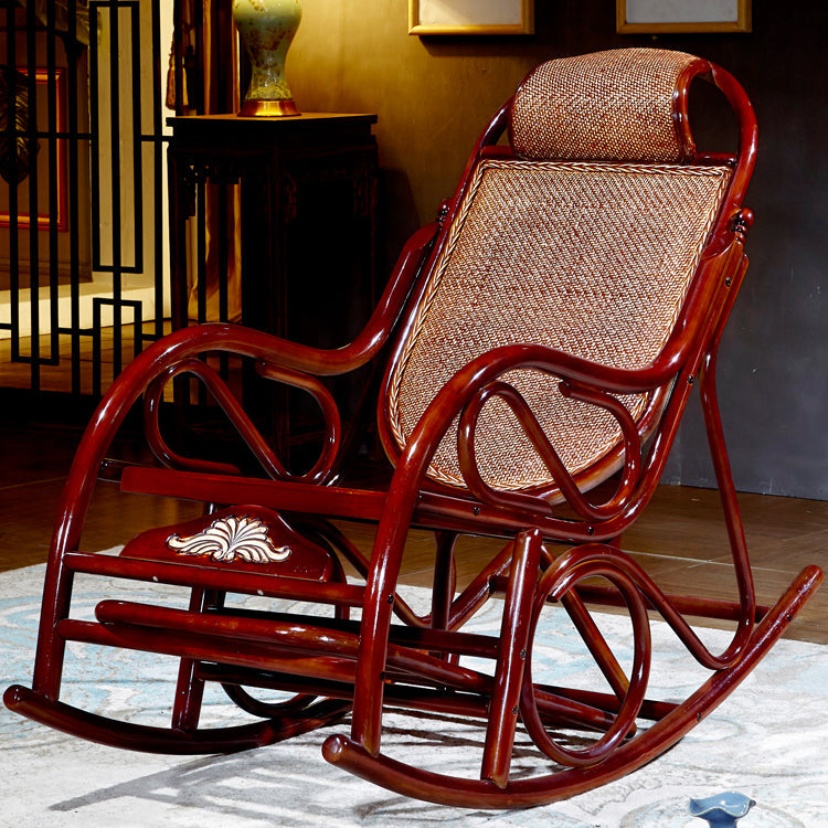 Silla mecedora tradicional mimbre sólido sólido colrillo de fallecimiento