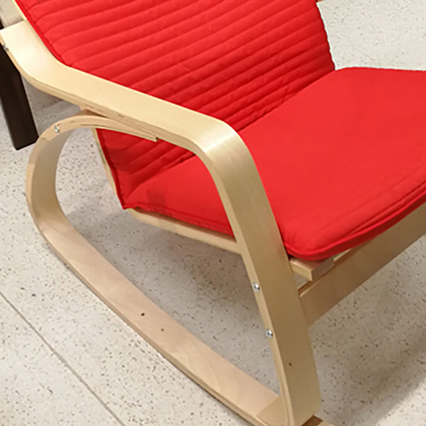 Chaise à bascule contemporaine Birch Tourneuse à bascule de couleur unie à bascule