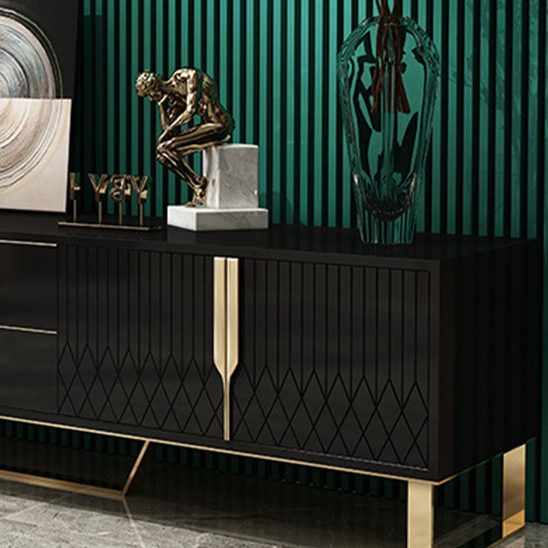 Wooden Media Console Contemporary TV Stand Console for Living Room Clearhalo 'furn' 'furn_tv_stands_entertainment_centers' 'Furniture' 'Living Room Furniture' 'TV Stands & Entertainment Centers' 'TV Stands & Media Storage Furniture' 'tv_stands_entertainment_centers' 6498492