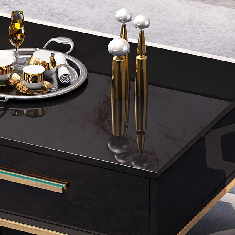 Enclosed Storage Media Console Glass TV Stand Console for Living Room Clearhalo 'furn' 'furn_tv_stands_entertainment_centers' 'Furniture' 'Living Room Furniture' 'TV Stands & Entertainment Centers' 'TV Stands & Media Storage Furniture' 'tv_stands_entertainment_centers' 6498535