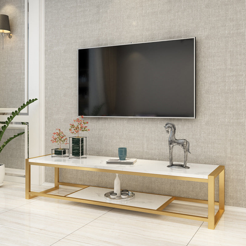 Glam Media Console Console de rangement ouverte pour salon