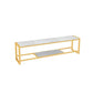 Glam Media Console Console de rangement ouverte pour salon
