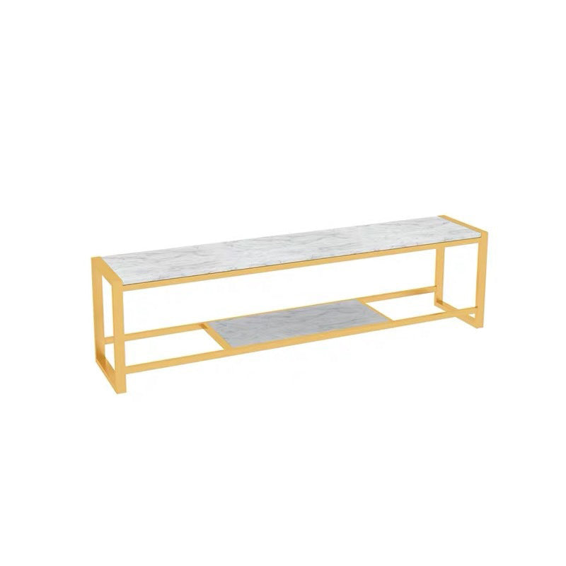 Glam Media Console Console de rangement ouverte pour salon