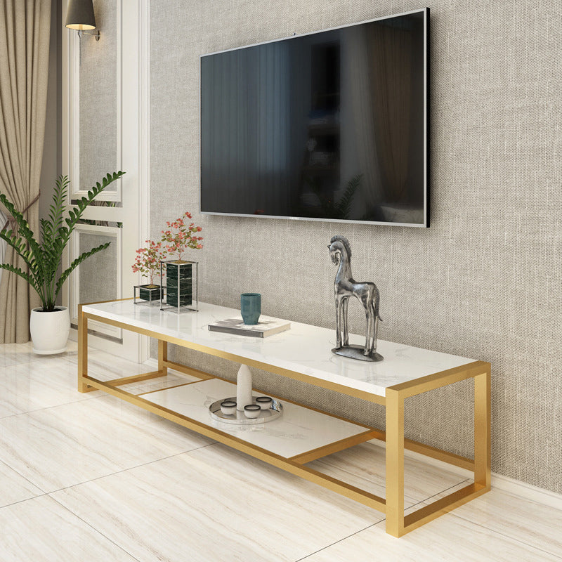 Glam Media Console Console de rangement ouverte pour salon