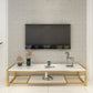 Glam Media Console Console de rangement ouverte pour salon