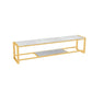 Glam Media Console Console de rangement ouverte pour salon