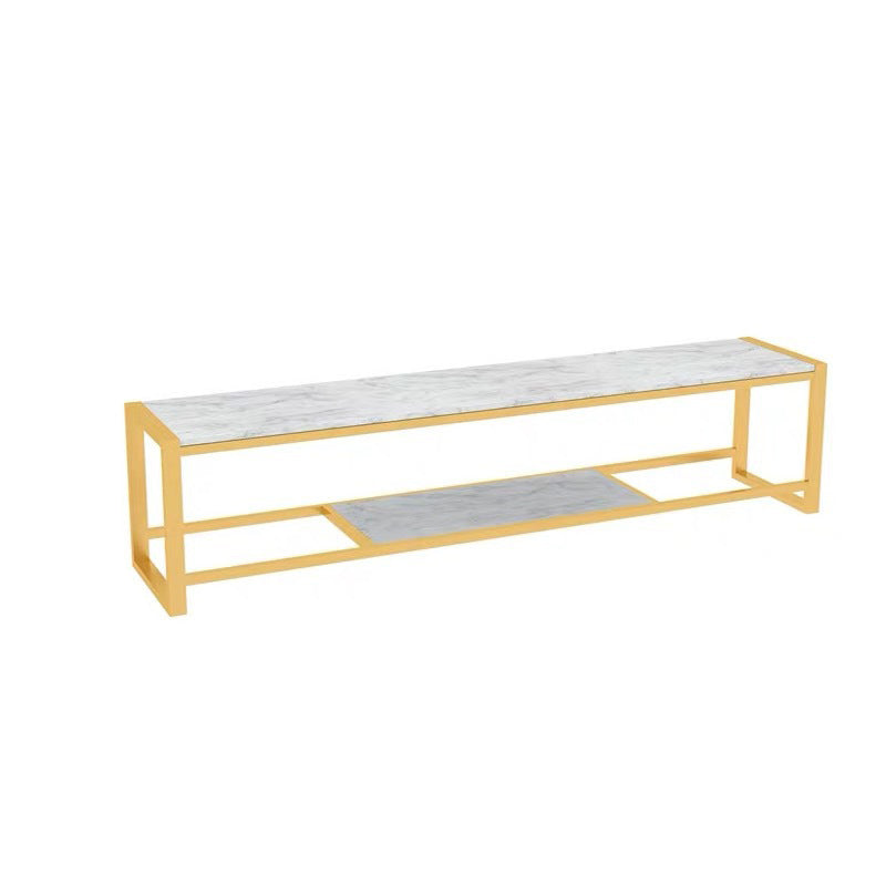 Glam Media Console Console de rangement ouverte pour salon