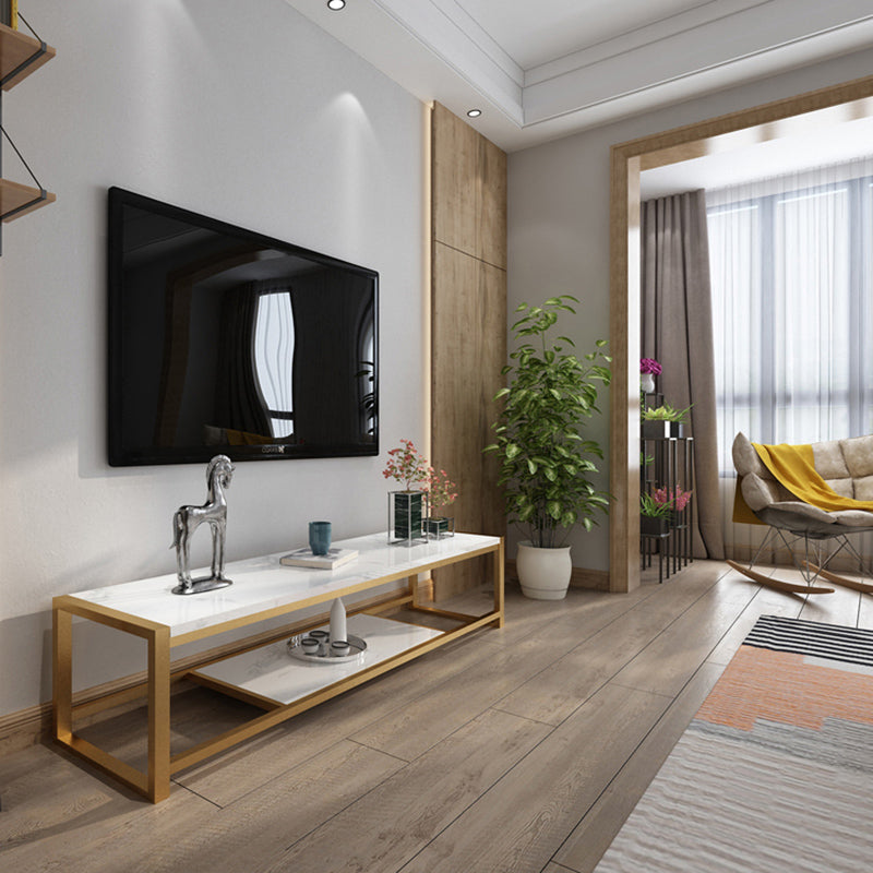 Glam Media Console Console de rangement ouverte pour salon