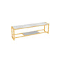 Glam Media Console Console de rangement ouverte pour salon