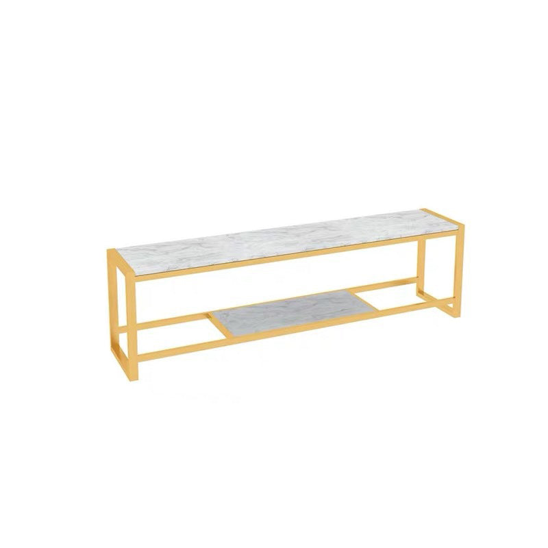 Glam Media Console Console de rangement ouverte pour salon