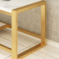 Glam Media Console Console de rangement ouverte pour salon