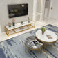 Glam Media Console Console de rangement ouverte pour salon