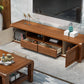 Traditional TV Console Rubber Wood Open Storage TV Stand Console for Living Room Clearhalo 'furn' 'furn_tv_stands_entertainment_centers' 'Furniture' 'Living Room Furniture' 'TV Stands & Entertainment Centers' 'TV Stands & Media Storage Furniture' 'tv_stands_entertainment_centers' 6498593