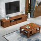 Traditional TV Console Rubber Wood Open Storage TV Stand Console for Living Room Clearhalo 'furn' 'furn_tv_stands_entertainment_centers' 'Furniture' 'Living Room Furniture' 'TV Stands & Entertainment Centers' 'TV Stands & Media Storage Furniture' 'tv_stands_entertainment_centers' 6498595