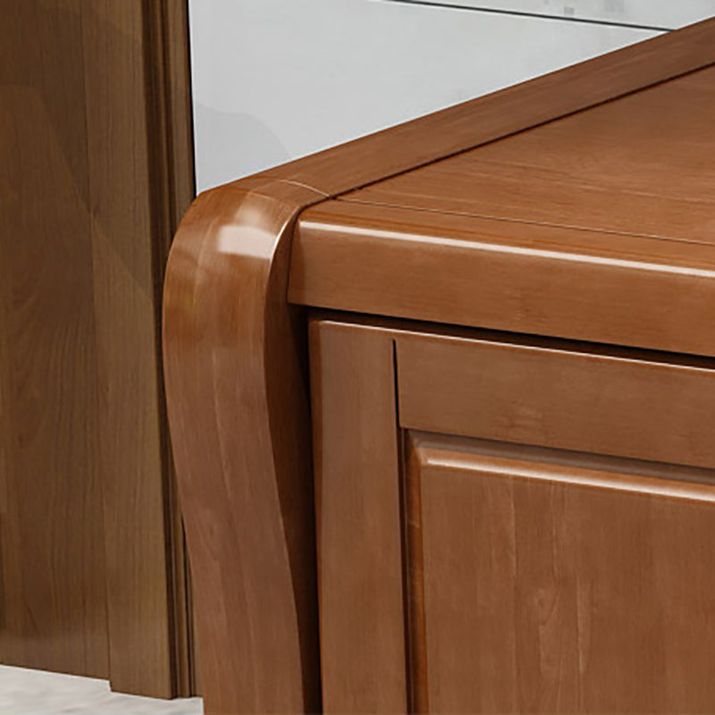 Traditional TV Console Rubber Wood Open Storage TV Stand Console for Living Room Clearhalo 'furn' 'furn_tv_stands_entertainment_centers' 'Furniture' 'Living Room Furniture' 'TV Stands & Entertainment Centers' 'TV Stands & Media Storage Furniture' 'tv_stands_entertainment_centers' 6498600