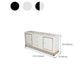 Enclosed Storage Media Console Glass TV Stand Console with Drawers Clearhalo 'furn' 'furn_tv_stands_entertainment_centers' 'Furniture' 'Living Room Furniture' 'TV Stands & Entertainment Centers' 'TV Stands & Media Storage Furniture' 'tv_stands_entertainment_centers' 6498616