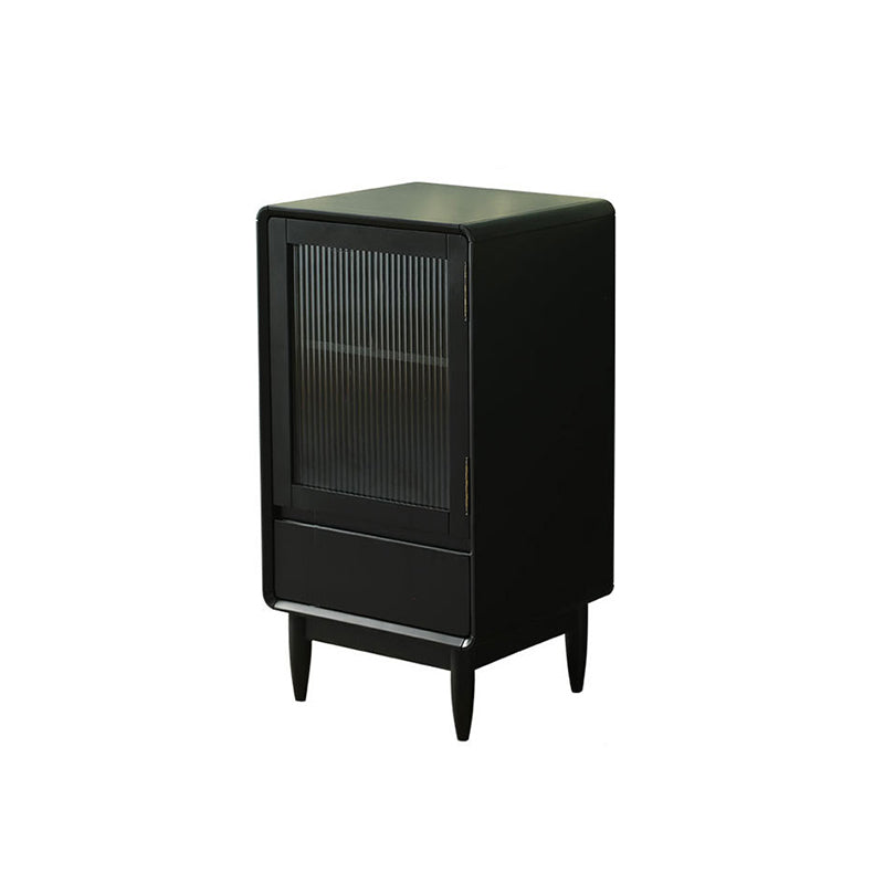 スカンジナビアのディスプレイスタンドは、ドア付きのラバーウッドハッチビュッフェです