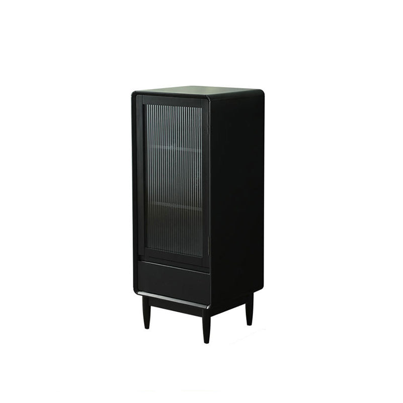 スカンジナビアのディスプレイスタンドは、ドア付きのラバーウッドハッチビュッフェです