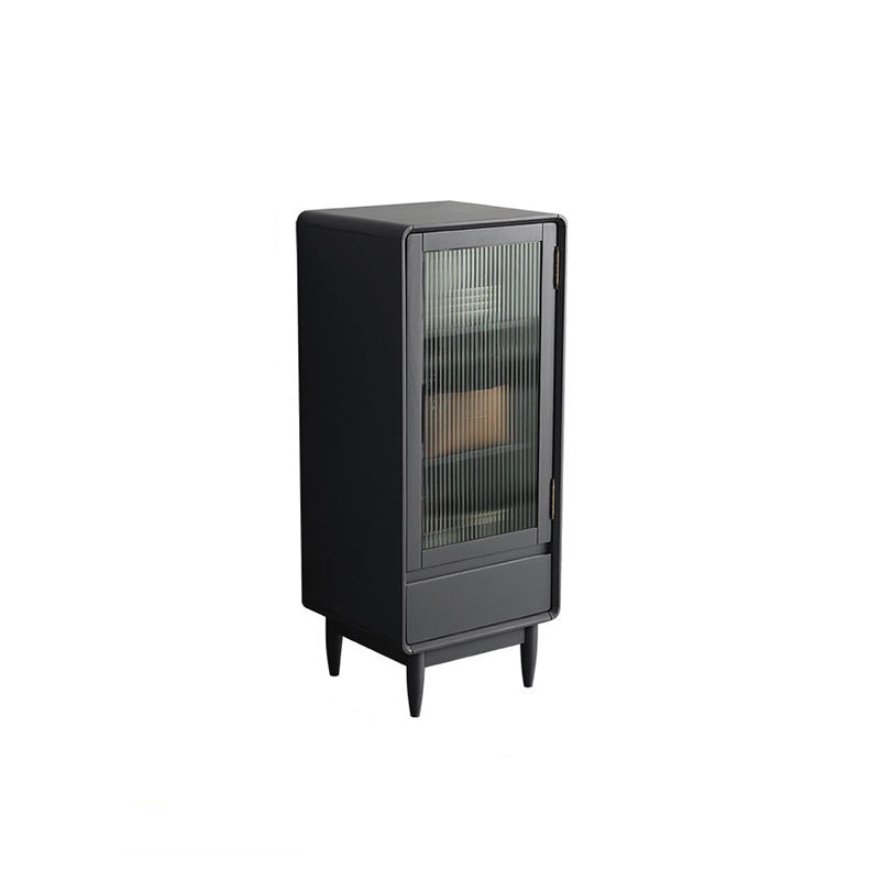 スカンジナビアのディスプレイスタンドは、ドア付きのラバーウッドハッチビュッフェです