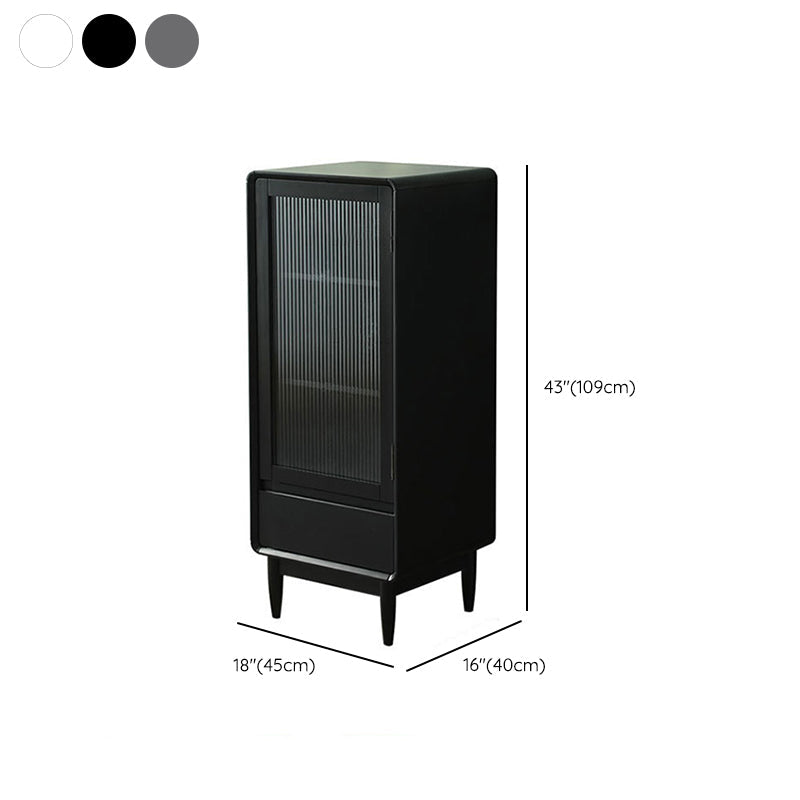 スカンジナビアのディスプレイスタンドは、ドア付きのラバーウッドハッチビュッフェです