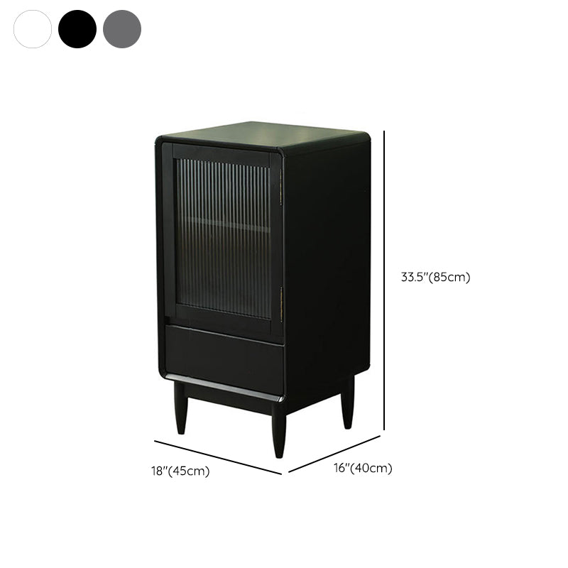 スカンジナビアのディスプレイスタンドは、ドア付きのラバーウッドハッチビュッフェです