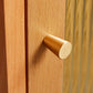 Display scandinavo Porte di faggio in vetro cabine mobile a buffet con porte per soggiorno